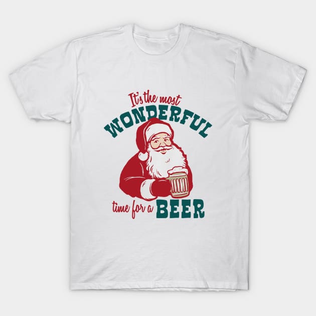 It's The Most Wonderful Time For A Beer V2 T-Shirt by dustinbrand29